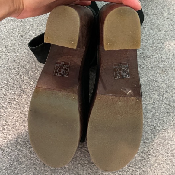 Free People Johnny Was Understated Leather Black Gladiator Platform size 40 - 9 - Picture 10 of 10